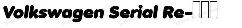 Volkswagen Serial Re字体转换